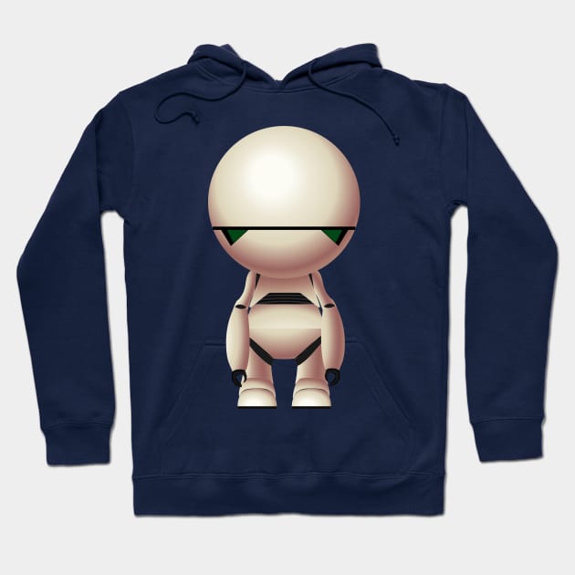 Marvin The Paranoïd Android Hoodie by AtelierNab